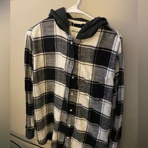 American eagle hoodie flannel